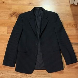 Navy pinstriped boys blazer sz 16